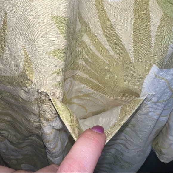 Tommy Bahama Mens Button Down Green Polo 100% Silk - Picture 6 of 7